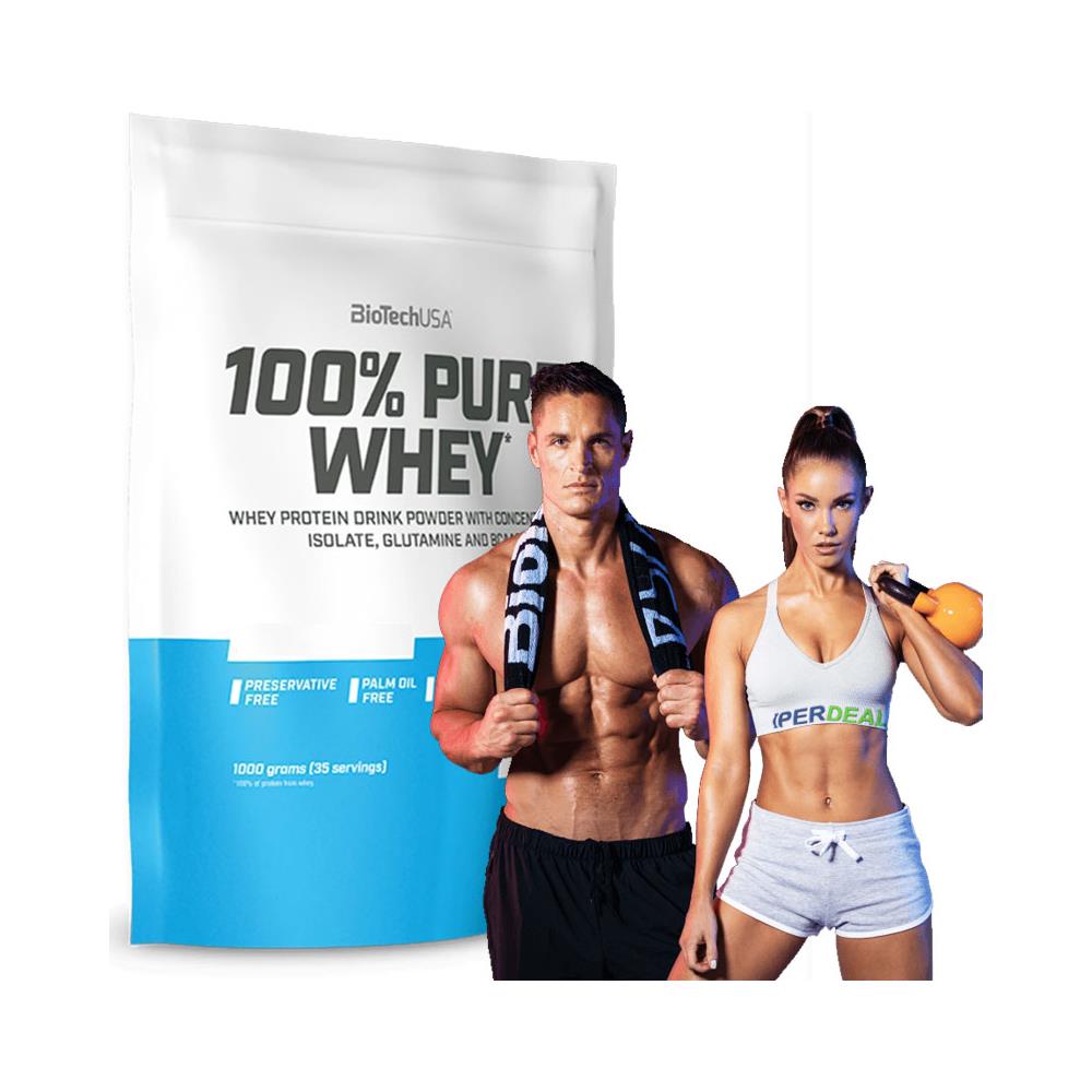 1000g 35 Dosi Proteine In Polvere, senza Lattosio, whey Pure, gusto Neutro - Foto 2