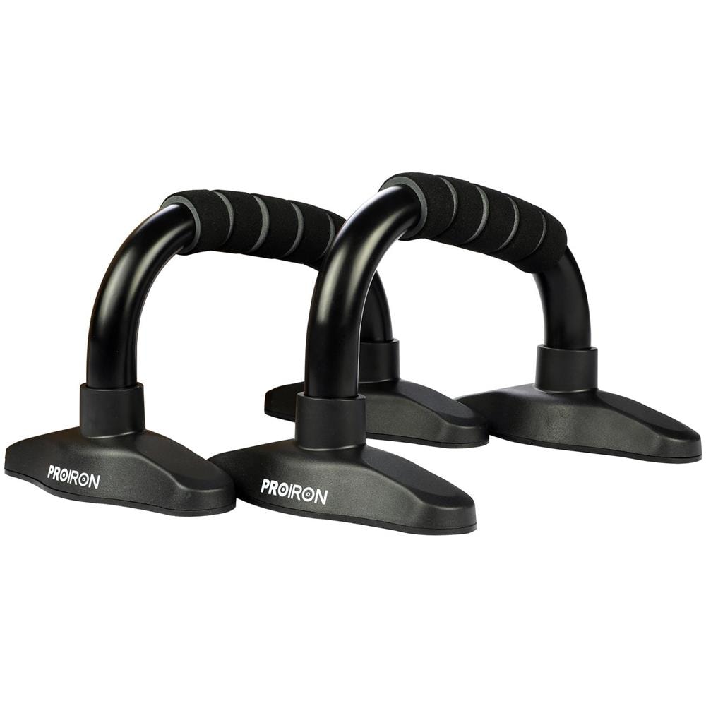 Supporto Per Barra Per Flessioni Nero, Tubo In Acciaio, Impugnatura In Schiuma, 25,7 X 16 X 15 Cm, Carico 300 Kg - Foto 2