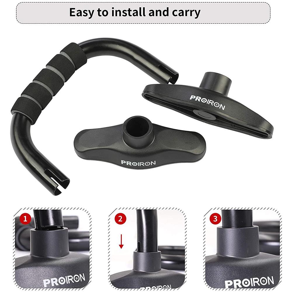 Supporto Per Barra Per Flessioni Nero, Tubo In Acciaio, Impugnatura In Schiuma, 25,7 X 16 X 15 Cm, Carico 300 Kg - Foto 41