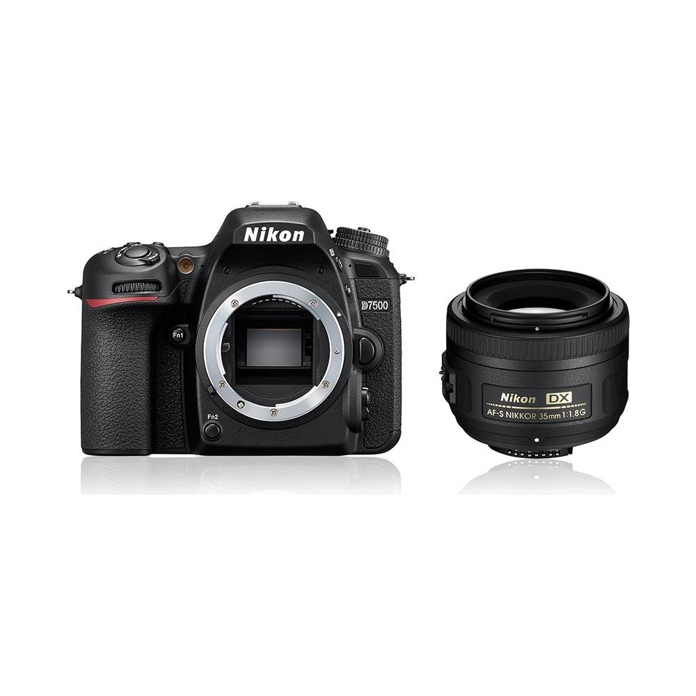 D7500 + AF-S DX NIKKOR 35mm Kit fotocamere SLR 20.9MP CMOS 5568 x 3712Pixel Nero - Foto 2