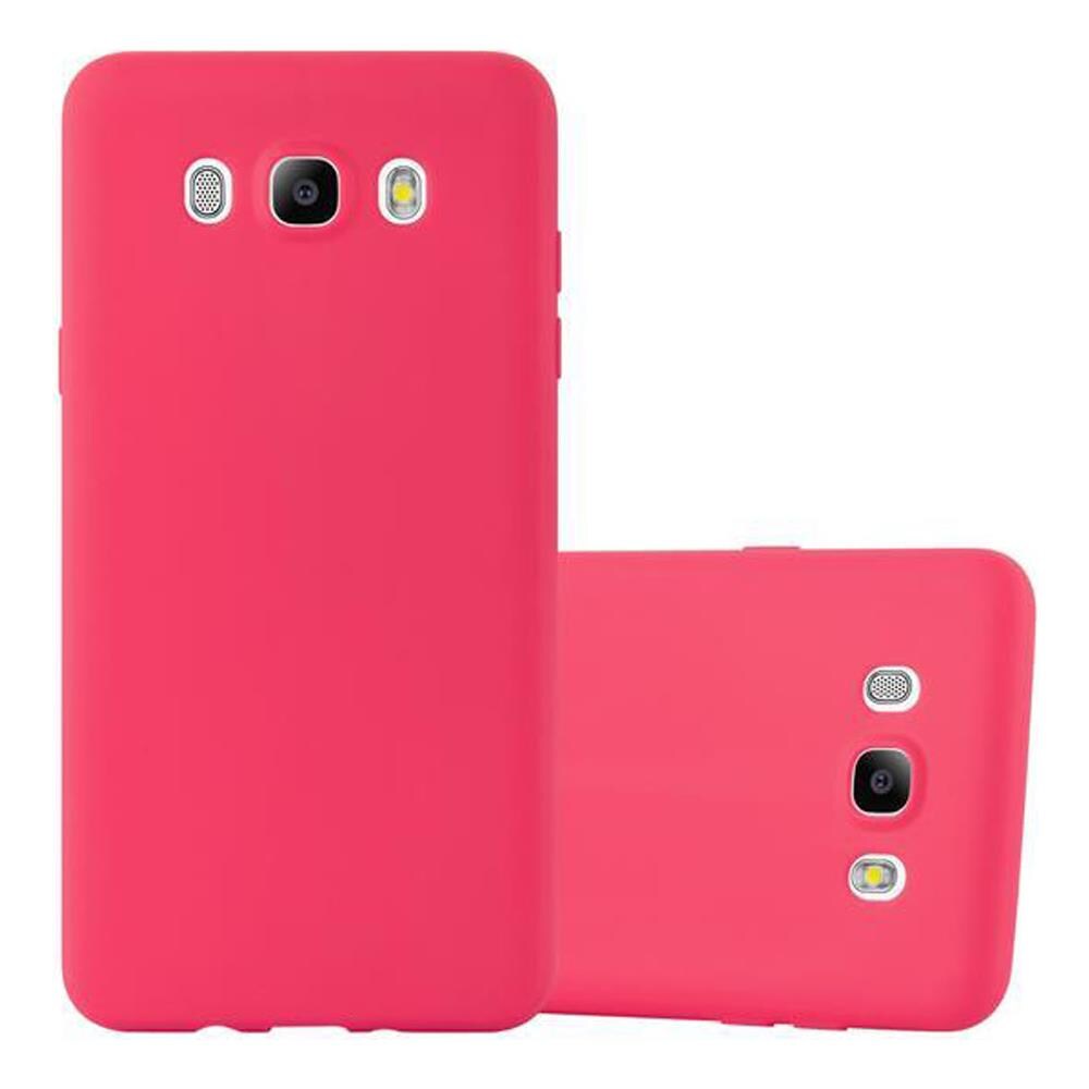 Custodia Compatibile Con Samsung Galaxy J5 2016 In Candy Rosso - Coperchio Protettivo In Silicone Tpu Flessibile - Foto 1