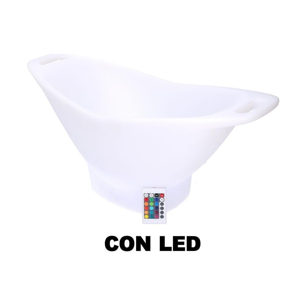 Lampada Led in plastica ricaricabile multicolor cm 40x30h15