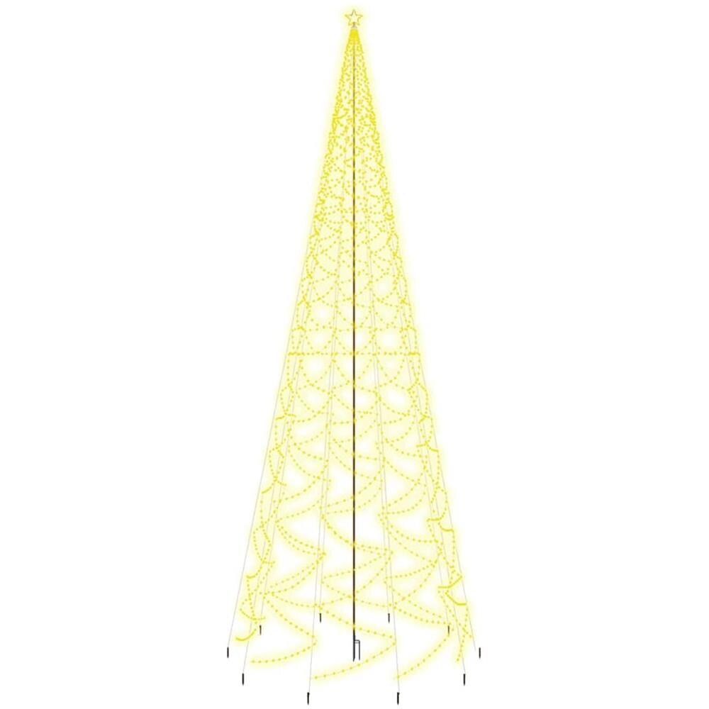 Albero di Natale con Puntale Bianco Caldo 3000 LED 800 cm - Foto 1