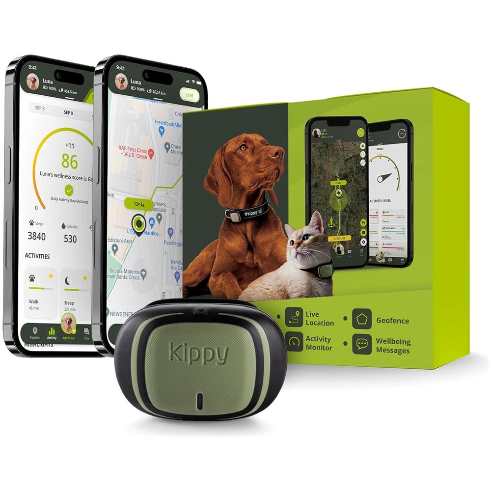HF522STP Scopa Elettrica Senza Fili 2 in1 Senza Sacco Kippy GPS Tracker per Animali Colore Azzurro/Nero - Foto 2