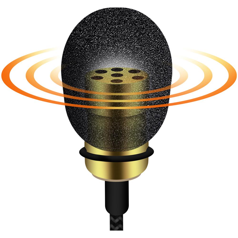 Microfono Lavalier Lightning Suono Omnidirezionale Morsetto Cavo 2 Metri - Foto 5
