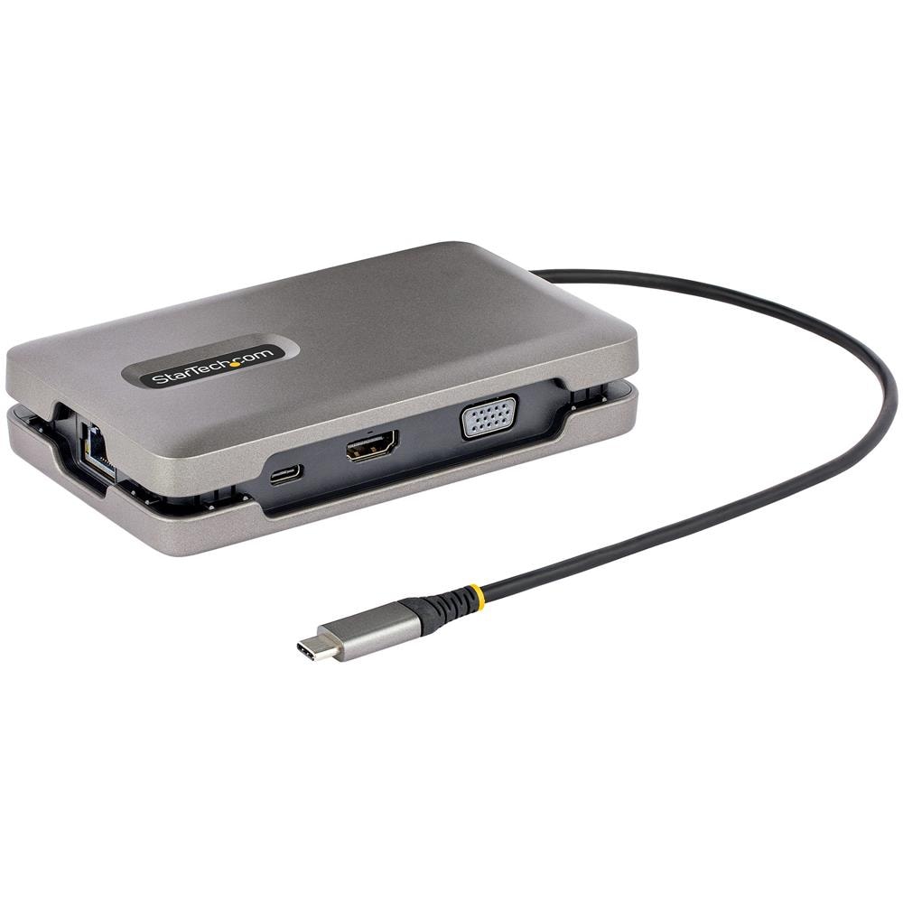 Adattatore Multiporta USB-C - Docking Station USB Type C con Uscita Video HDMI 2.0 4K /VGA /DP Alt Mode USB-C - Mini Dock USB con MST per Doppio Monitor - PD 100W Pass-Through - Foto 1