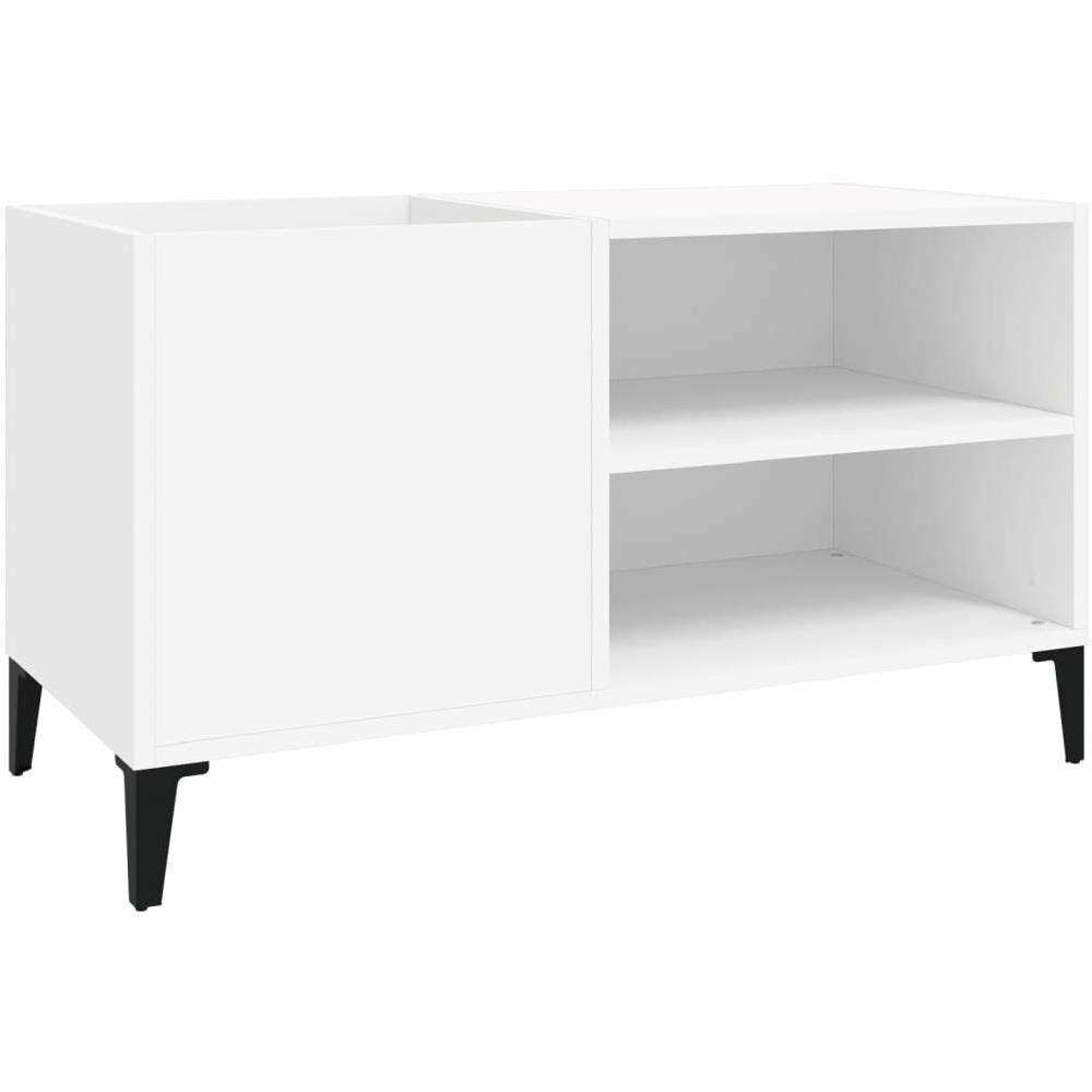 Mobile Porta Dischi Bianco 84,5x38x48 cm in Legno Multistrato - Foto 1