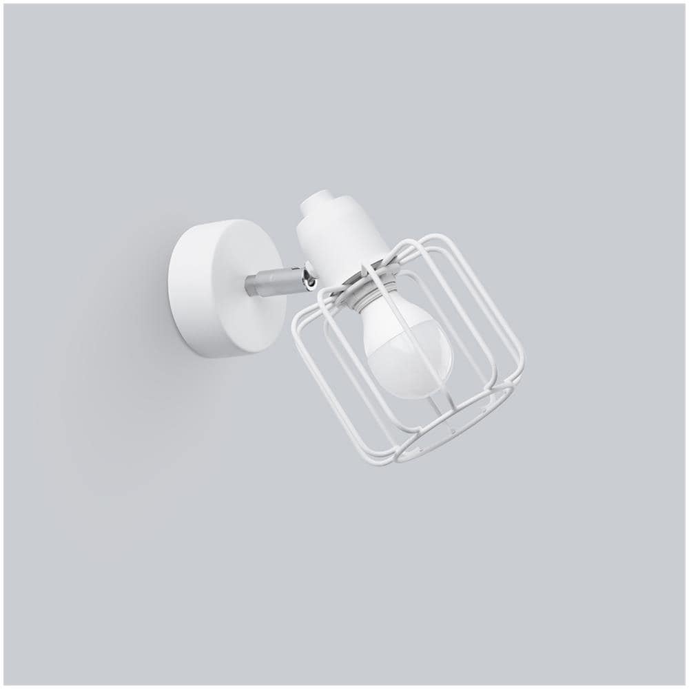 Sollux Lighting Lampada Da Parete Beluci 1 Bianco Sl.1111 - Moderno Lampade Da Parete Bianco 18x14x15 Cm - Foto 2