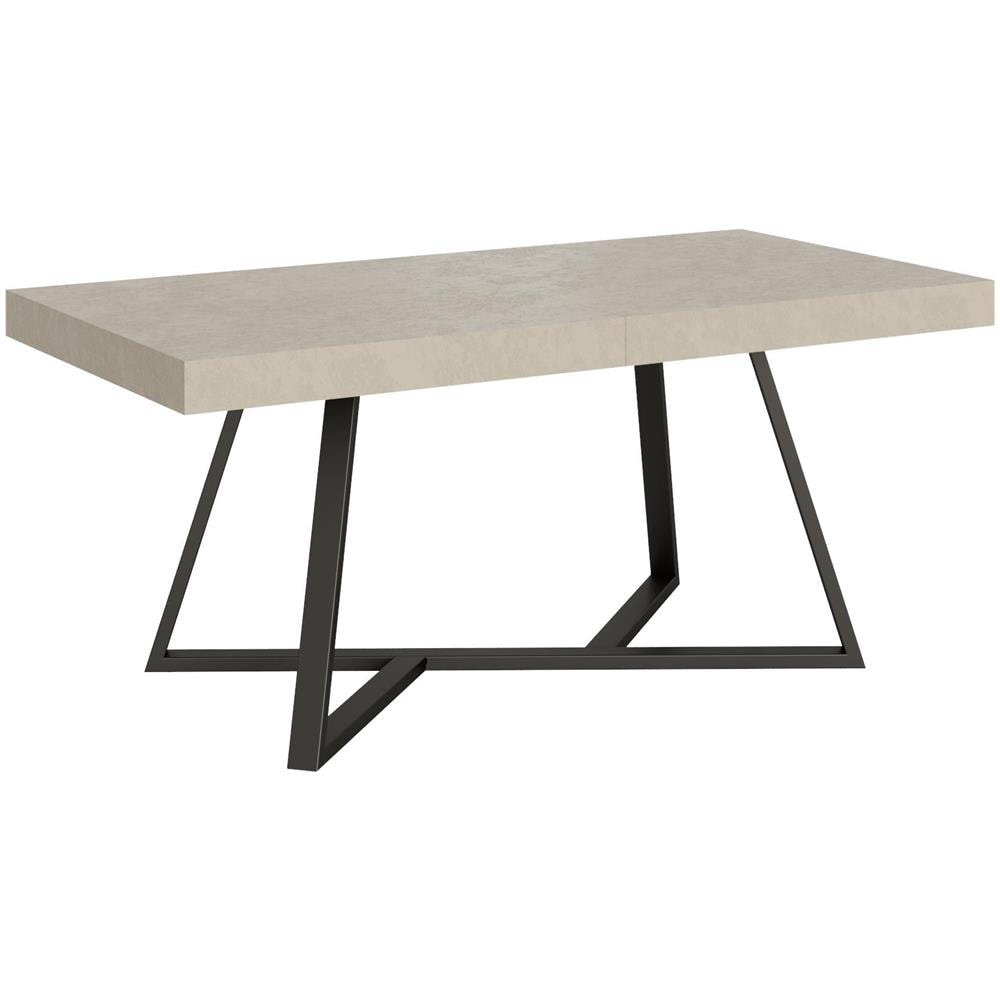 Tavolo allungabile 90x180/440 cm Booster cashmere gambe antracite - Foto 1