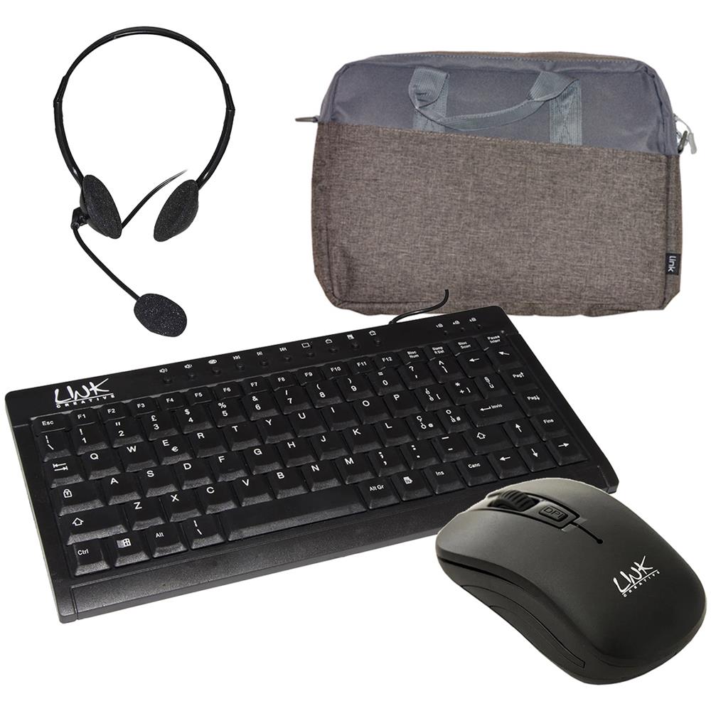 Bundle Borsa Lkel01Pb + Mouse Lkmos02 + Tastiera Lktast04 + Cuffia Lkhs01 - Foto 2