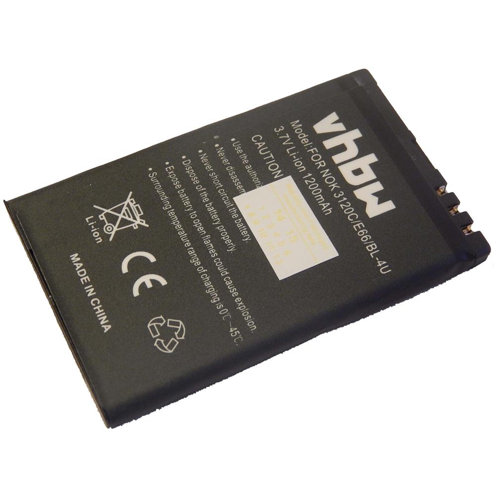 Batteria Vhbw Li-ion 1200mah (3.7) Per Blu N4u85t, Myphone Mp-s-v, Nokia Bl-4u Sostituisce Bl-4u, N4u85t, Ecc. - Foto 1