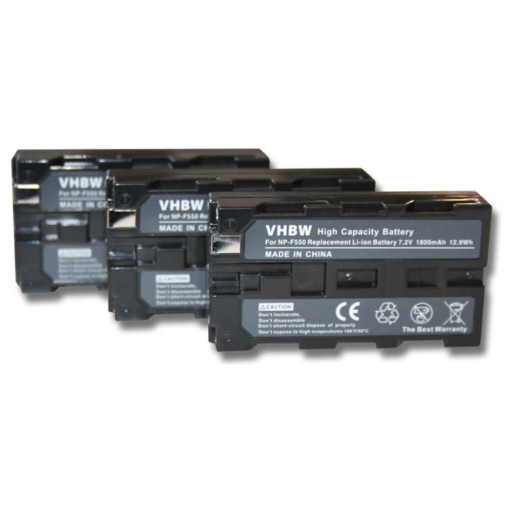 Batterie Vhbw 1400mAh 7.4V Li-ion Pour Sony MVC-CD400 MVC-CD500 MVC-CD350 - Remplacement NP-FM30/FM50/FM70