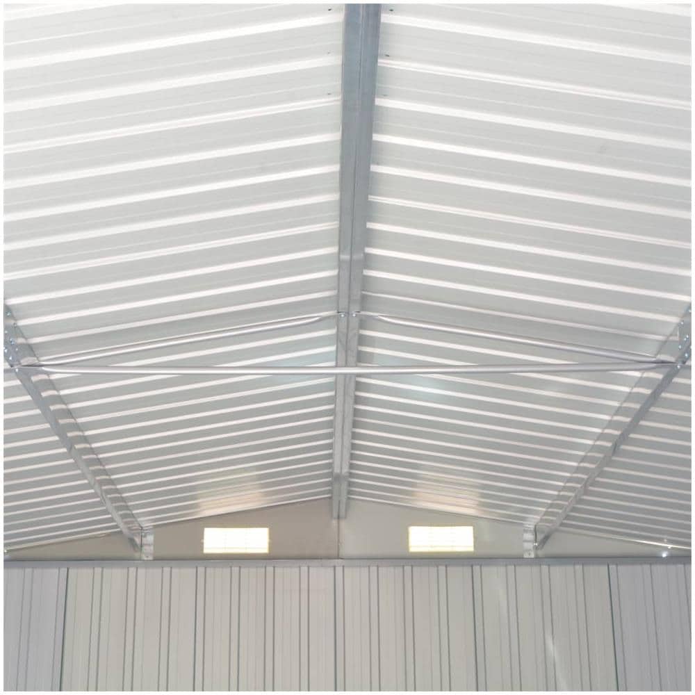 Capanno Da Giardino 257x398x178 Cm In Metallo Marrone - Foto 9