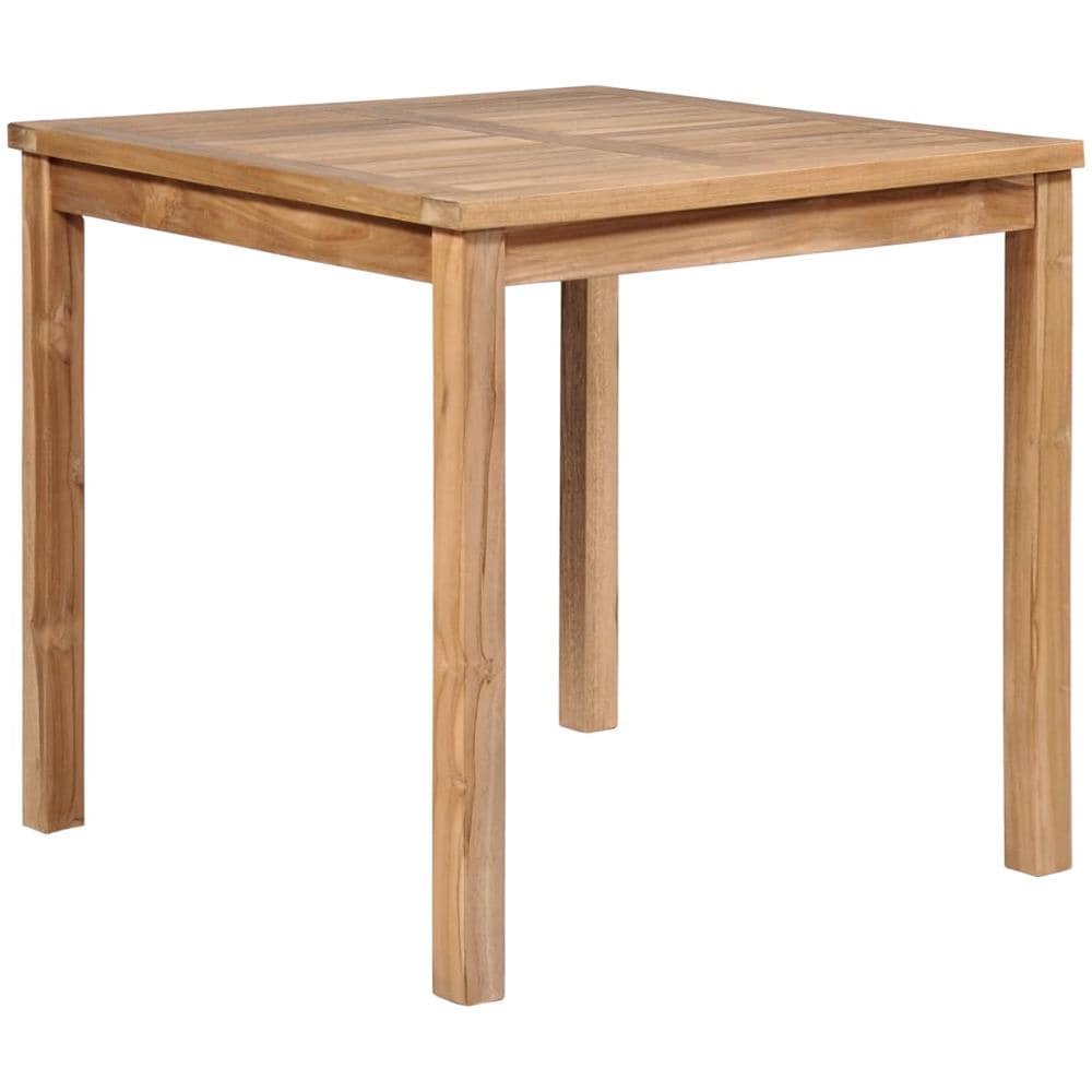 Tavolo Da Pranzo Per Esterni 80x80x77 Cm Massello Di Teak - Foto 1