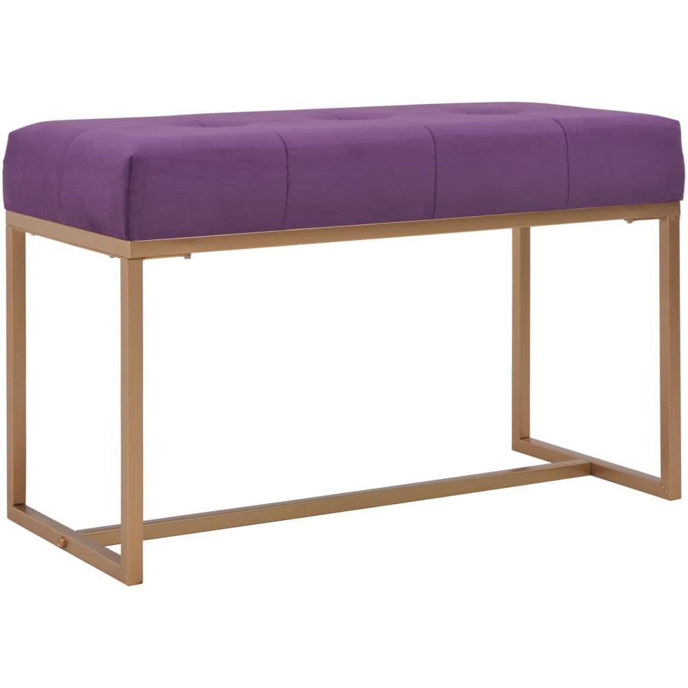 Panca 80 Cm In Velluto Viola - Foto 1