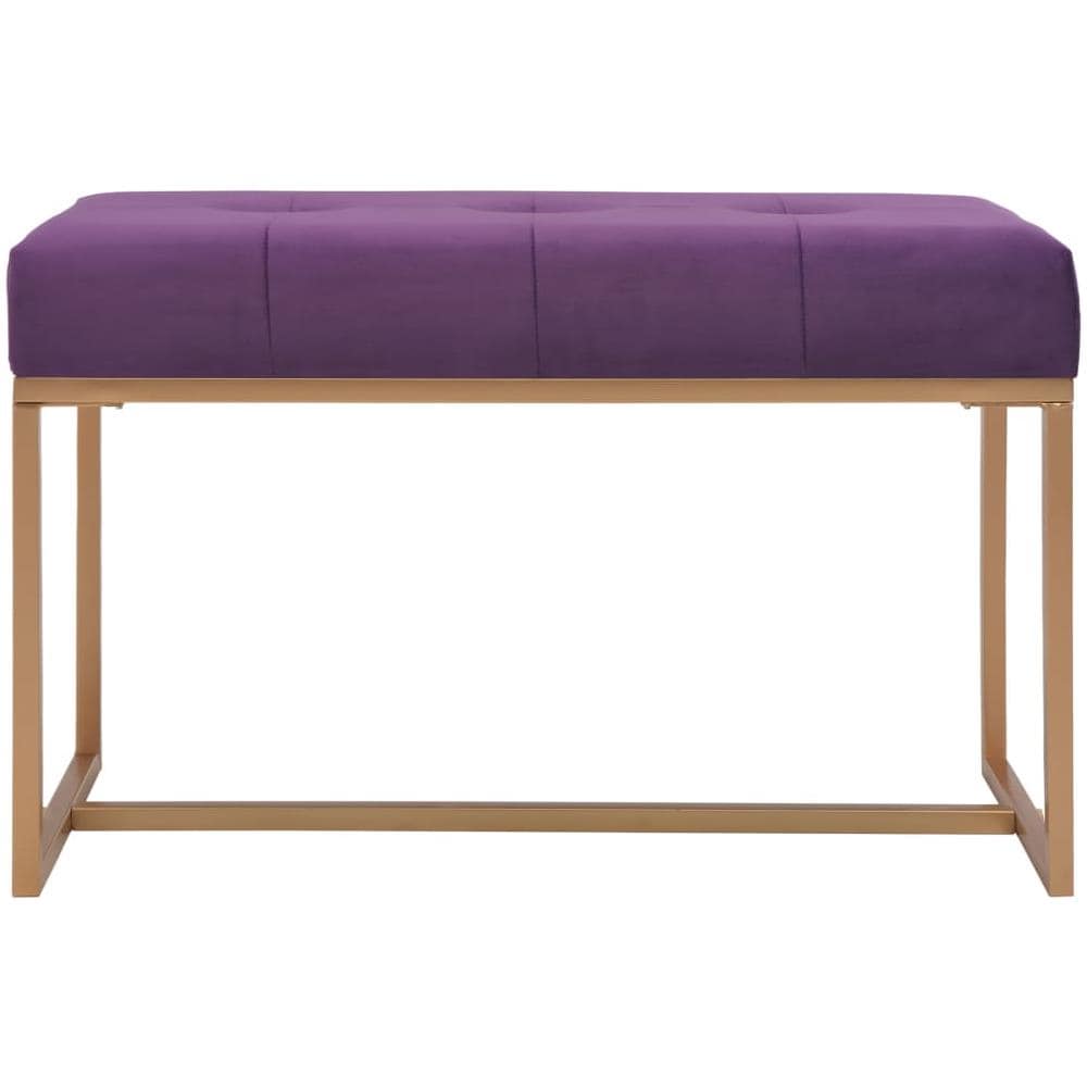 Panca 80 Cm In Velluto Viola - Foto 2