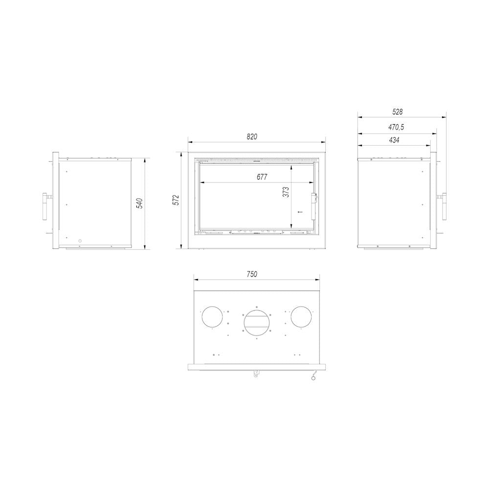 Camino A Cassetta Arke 75 8 Kw Ø 150 - Foto 2