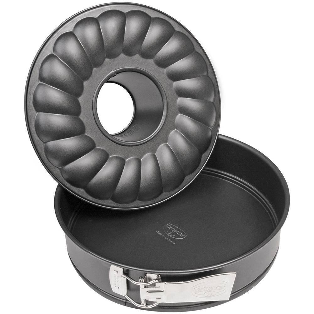 Tortiera Apribile Doppio Fondo 28 Cm Dr Oetker Cameo, In Acciaio Nero - Foto 1