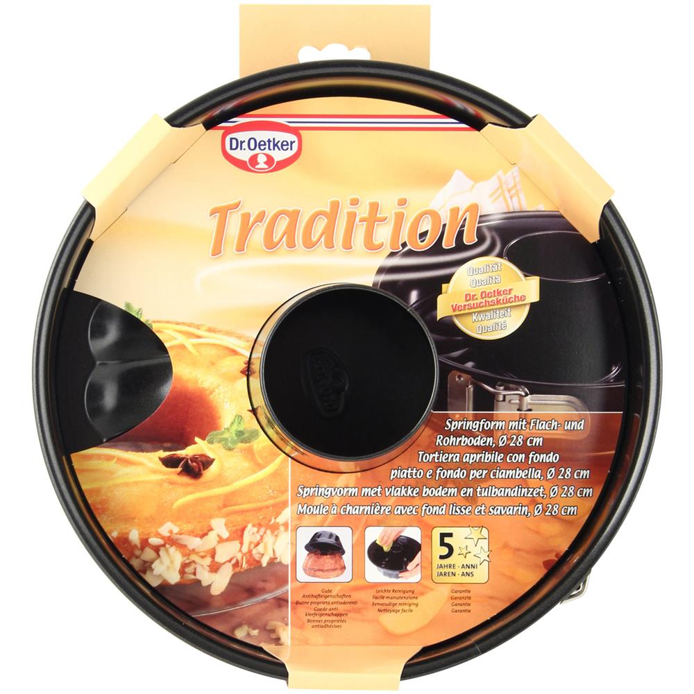 Tortiera Apribile Doppio Fondo 28 Cm Dr Oetker Cameo, In Acciaio Nero - Foto 2