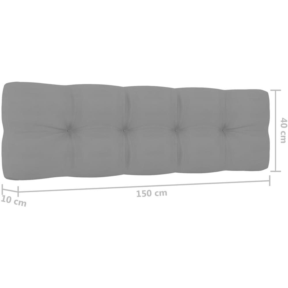 Set Salotto Giardino con Cuscini 3 pz in Pino Impregnato - Foto 2