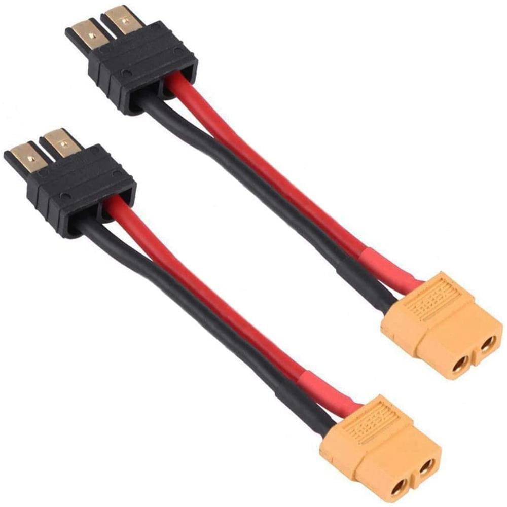 2 Pezzi 12awg Con Connettore Femmina Xt60 Adattatore Cavo In Silicone Compatibile Con Traxxas Rc Lipo Nimh Caricabatterie Esc, 10cm - Foto 1