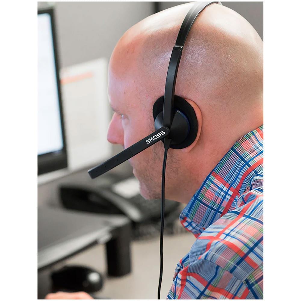 Cs200i Cuffie Cablata Con Microfono A Cancellazione Del Rumore, Per Ufficio Video Call Nero - Foto 8