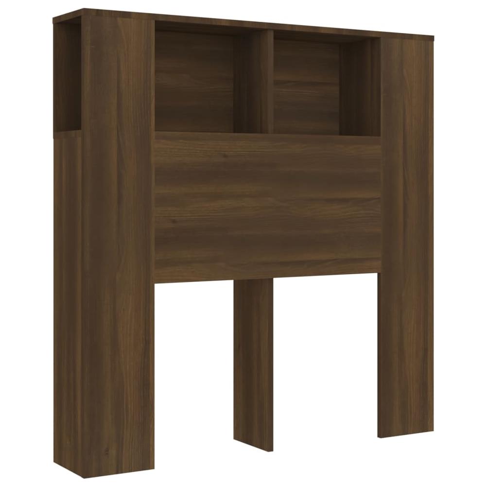 Testiera Con Scomparti Rovere Marrone 100x18,5x104,5 Cm - Foto 2