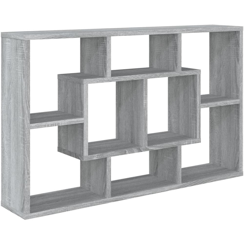 Mensola a Muro Grigio Sonoma 85x16x52,5 cm in Legno Multistrato - Foto 2