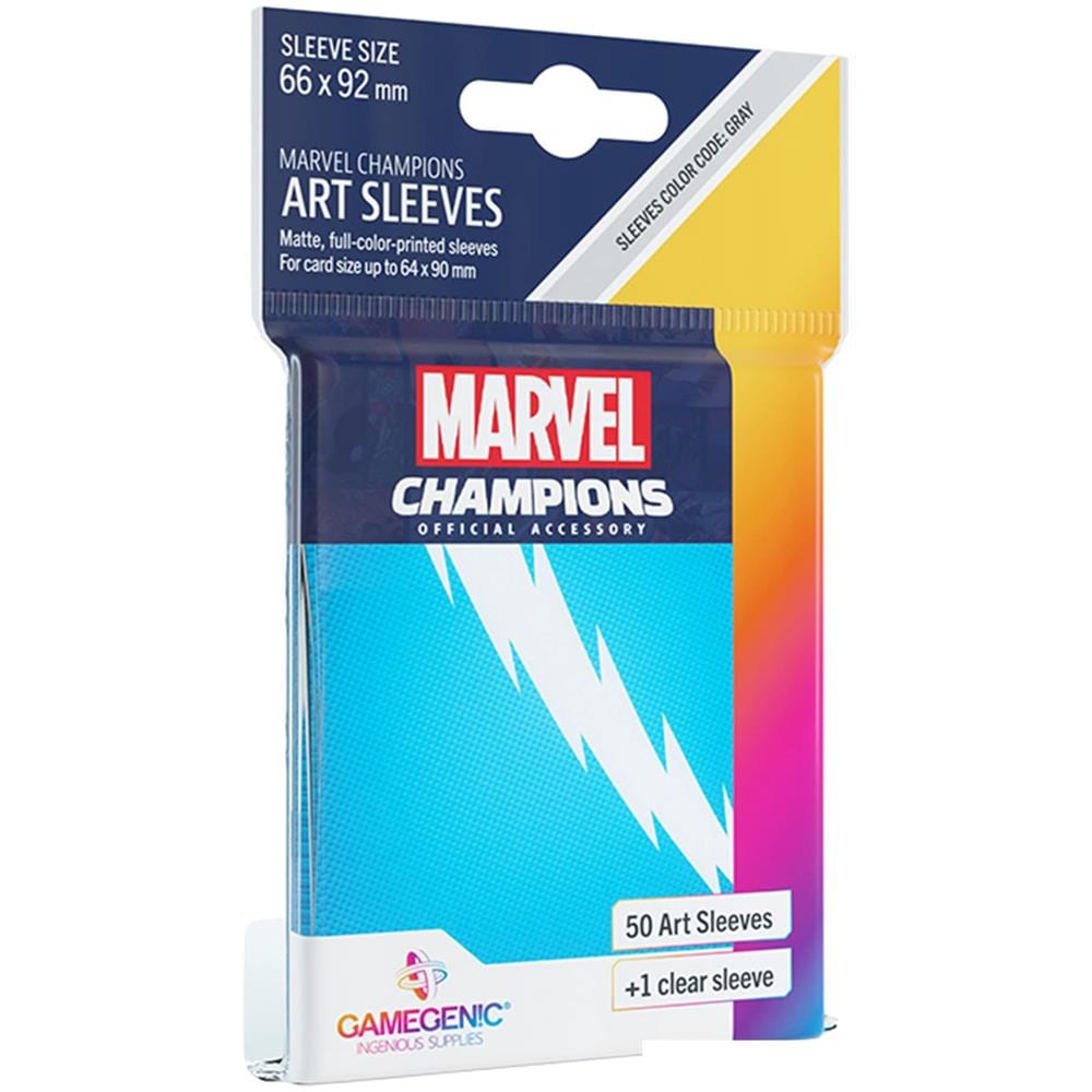 Campioni Marvel Il Gioco Di Carte Buste Artistiche Quicksilver Ufficiali Confezione Da 50 Buste Artistiche E 1 Custodia Trasparente Progettate Per Luso Con Giochi Tcg E Lcg Realizzate Da Fantasy Flight Games - Foto 1