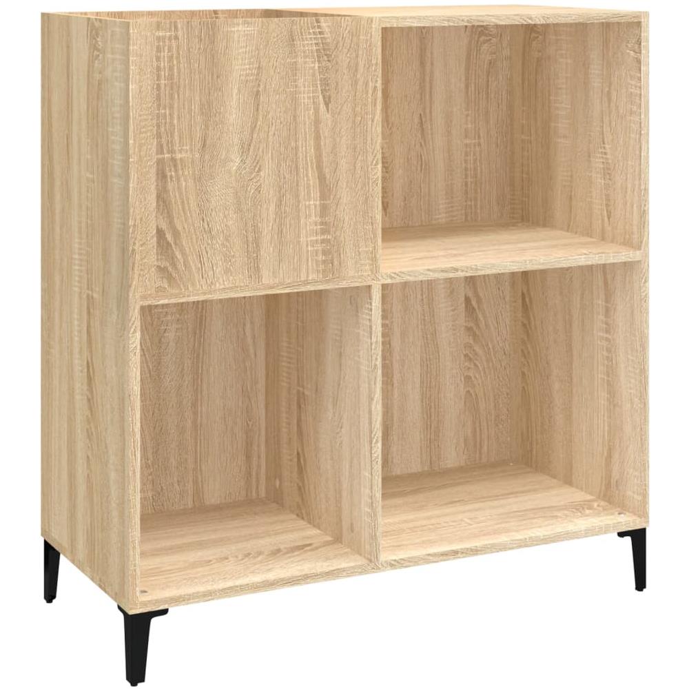 Mobile Porta Dischi Rovere Sonoma 84,5x38x89 Legno Multistrato - Foto 1