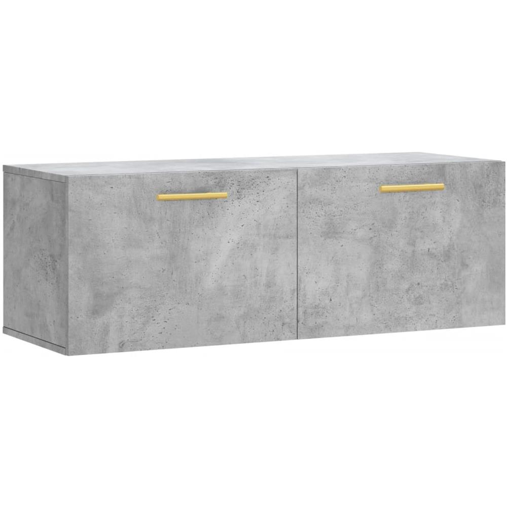 Mobile A Parete Grigio Cemento 100x36,5x35 Cm Legno Multistrato - Foto 2