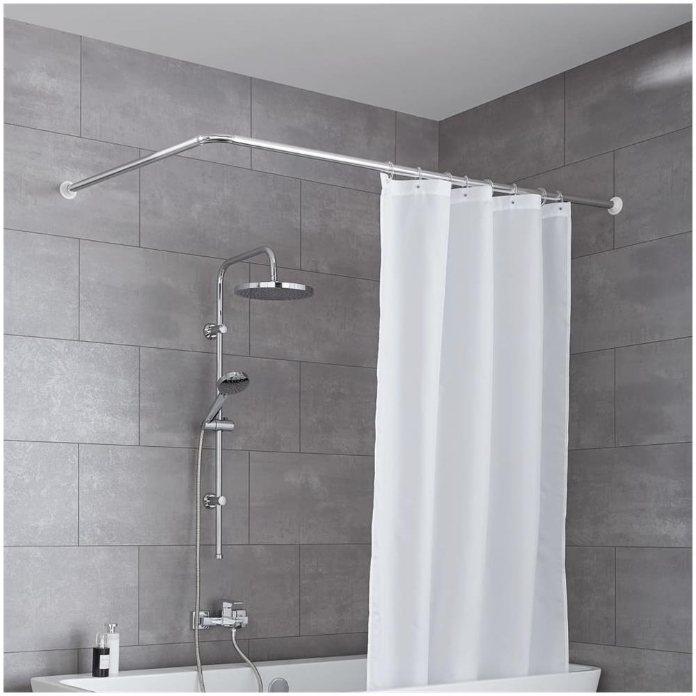 Barra Universale Per Tenda Doccia 3 Misure Cromata - Foto 1