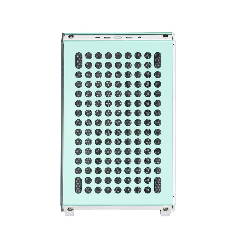 Case QUBE 500 Flatpack Macaron Edition Midi Tower ATX /EATX /ITX /micro ATX 3 Porte USB 3.2 Colore Crema (Finestrato) - Foto 2