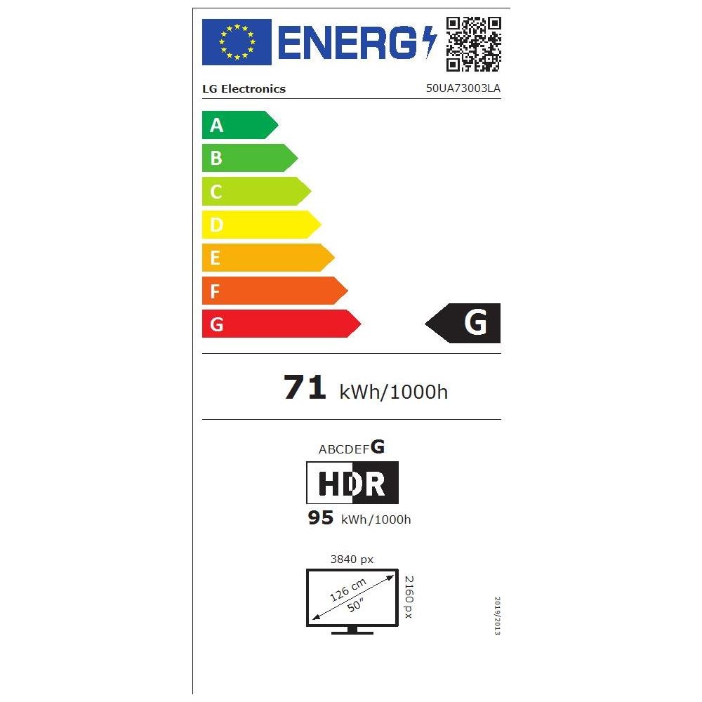 TV LED 50" 4K Ultra HD 50UA73003LA Nero - Foto 3