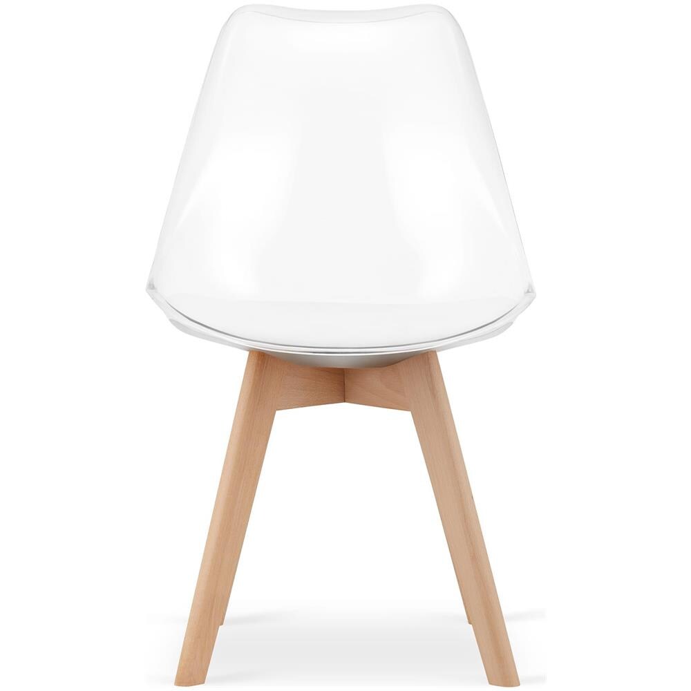 Sedia VALORA RIXK - Trasparente con gambe naturali x 2 - Foto 8