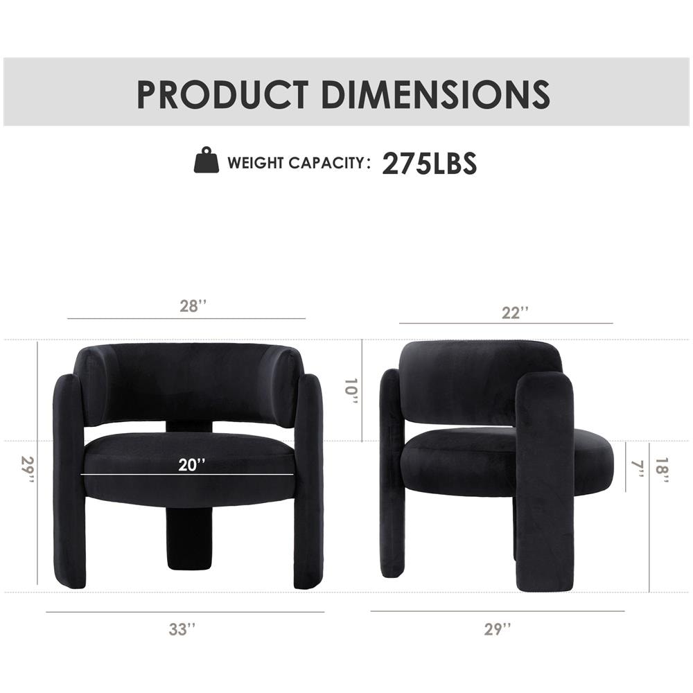 Sedia / Divano Design Minimalista, Per Una Casa Moderna Ed Elegante, Colore Nero - Foto 2