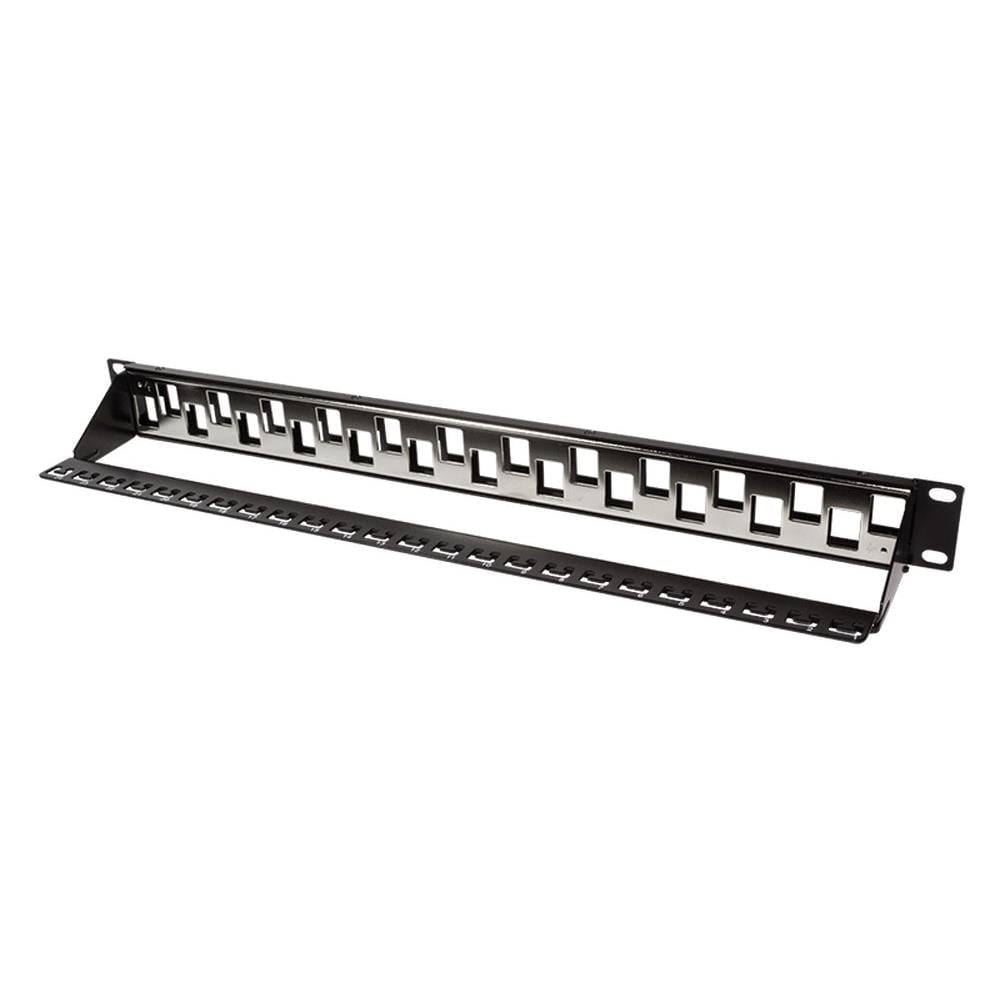 I-KS PP-24-BKS - Pannello Patch 24 Posti 1HE Keystone Slim Senza Frutti Nero - Foto 2