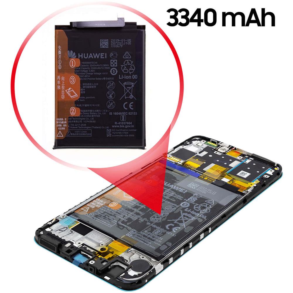 Schermo Lcd P30 Lite Touch Screen Batteria 3340 Mah Originale Blu - Foto 2