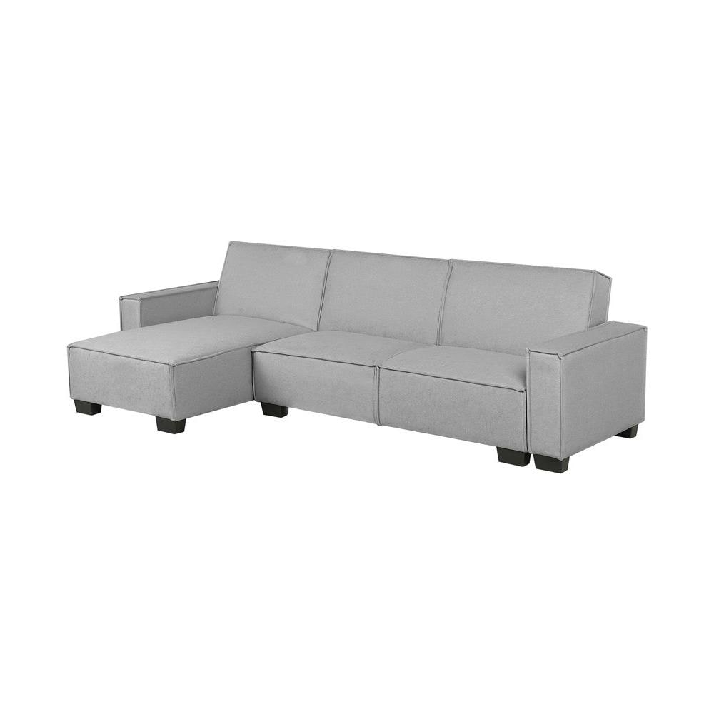 Divano Angolare Romedal Grigio Chiaro - Foto 2