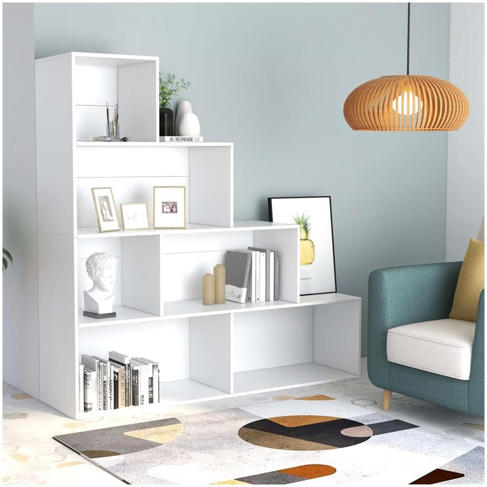 Libreria /Divisorio Bianco 155x24x160 cm in Legno Multistrato - Foto 1