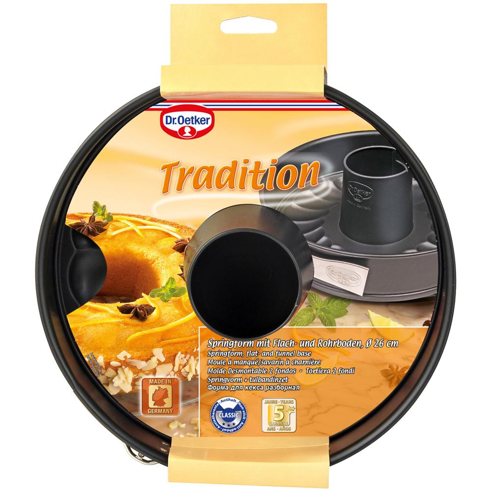Tortiera Apribile Doppio Fondo 26 Cm Dr Oetker Cameo, In Acciaio Nero - Foto 2