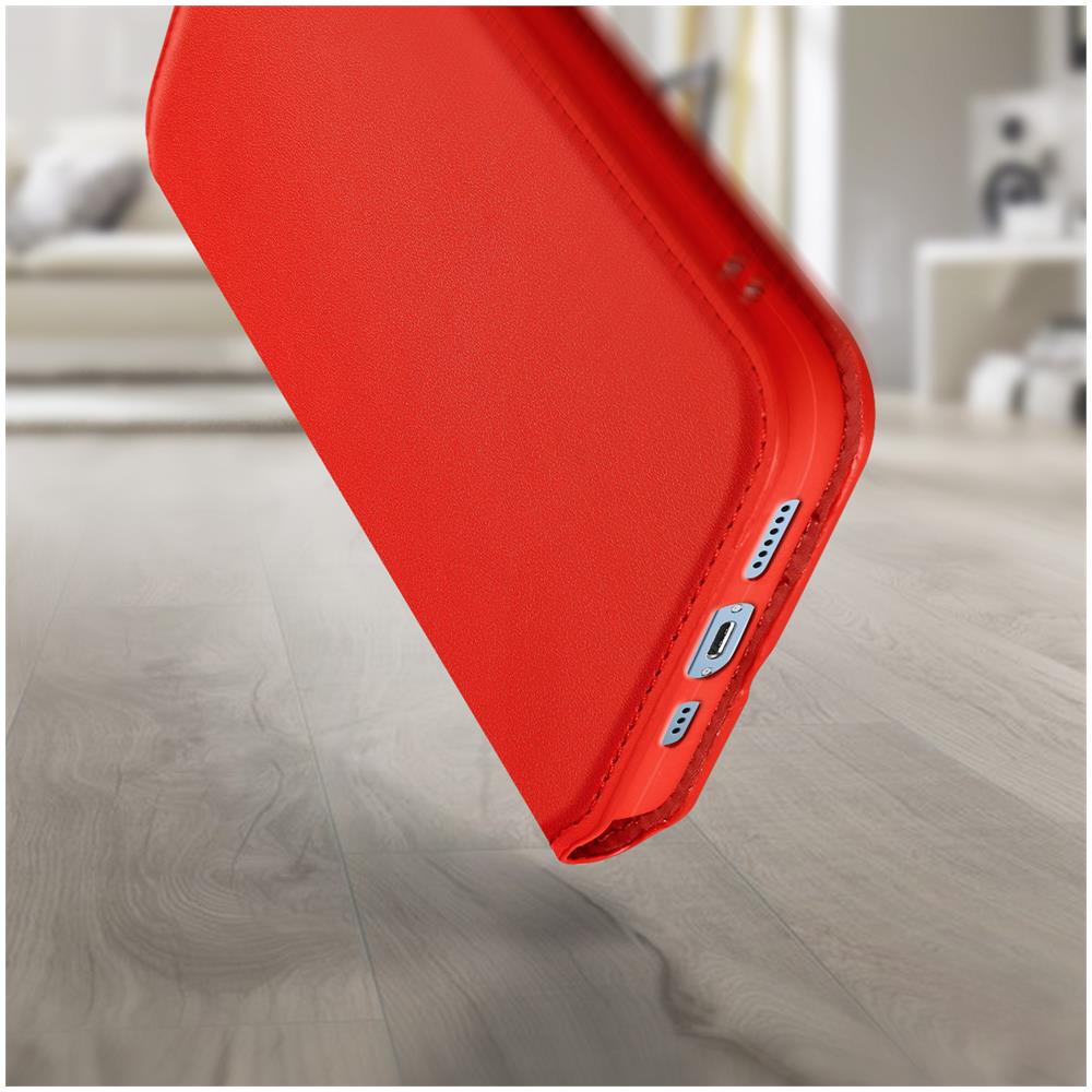 Custodia Iphone 13 Mini Portafoglio E Supporto Video Rossa - Foto 2