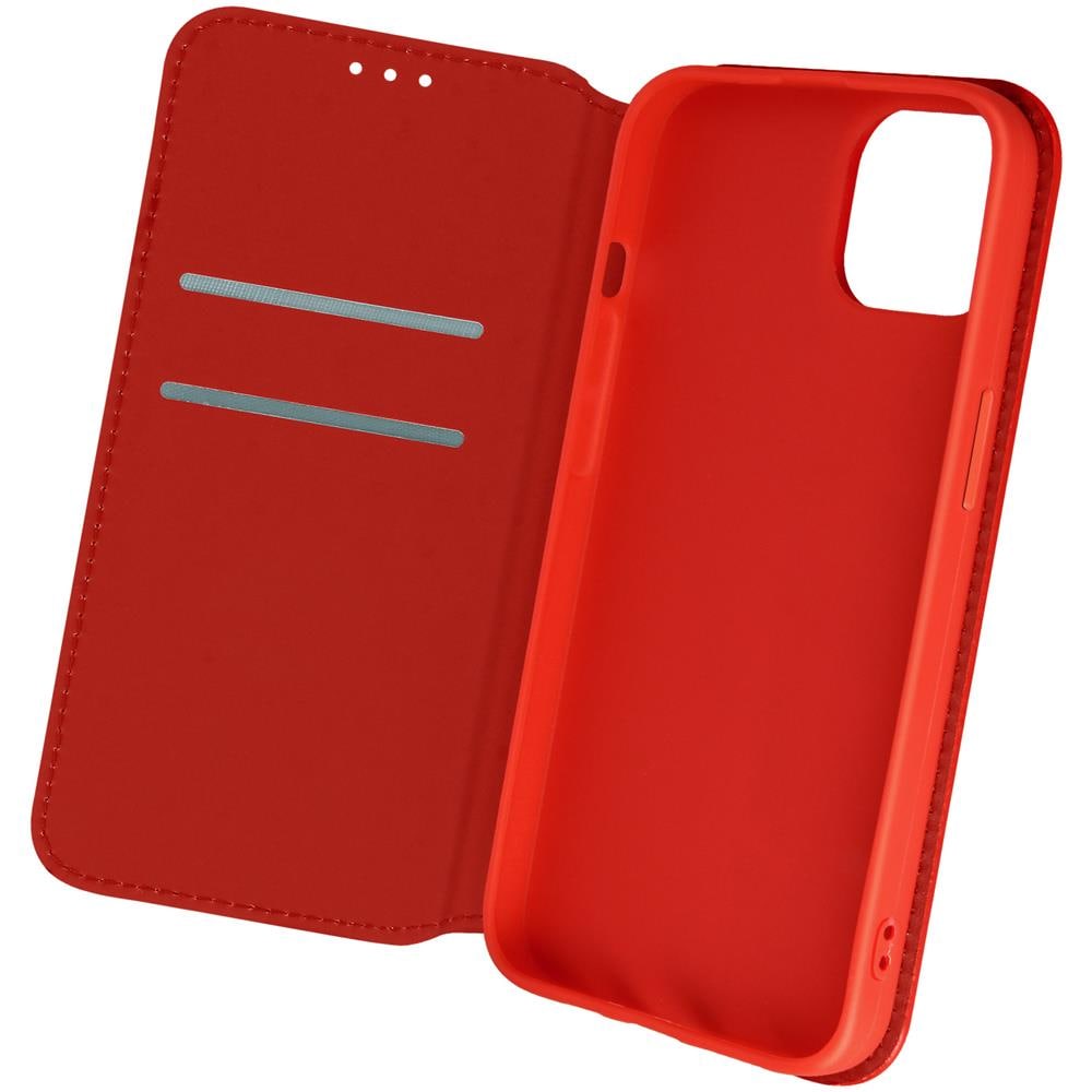 Custodia Iphone 13 Mini Portafoglio E Supporto Video Rossa - Foto 1
