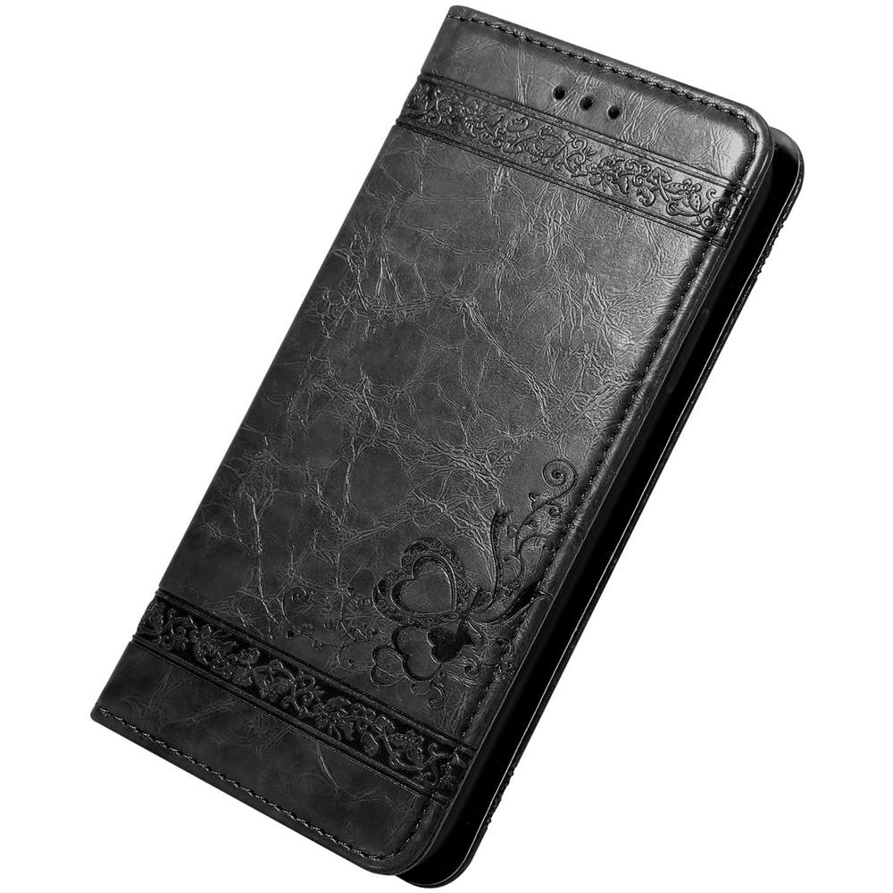 Cadorabo Custodia Compatibile Con Apple Iphone 6 Plus / 6s Plus In Nero Con Ornamenti - Coperchio Protettiva Con Chiusura Magnetica, Funzione Stand E Tasca Per Le Carte - Foto 8