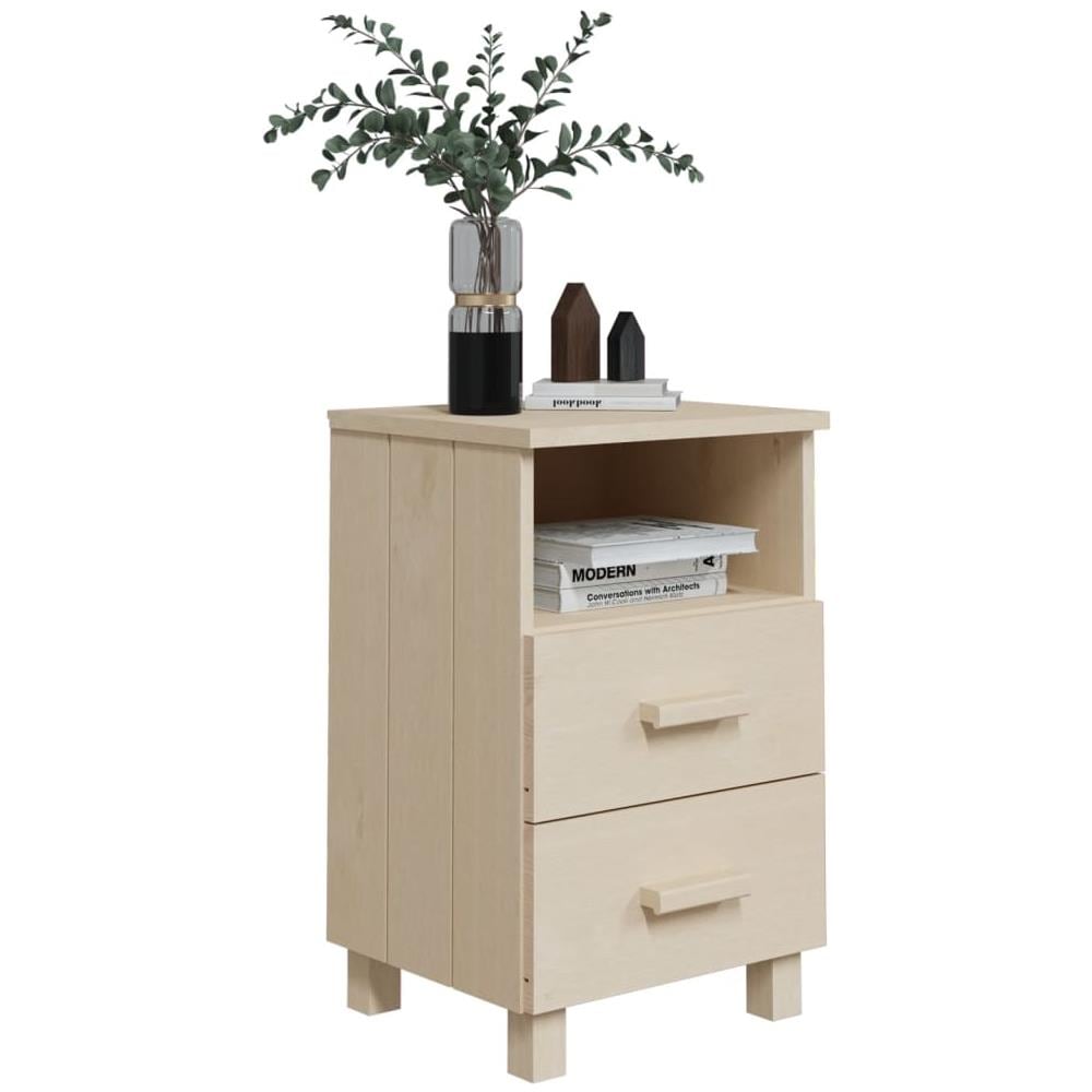 Comodini 2 Pz Miele 40x35x62 Cm In Legno Massello Di Pino - Foto 3