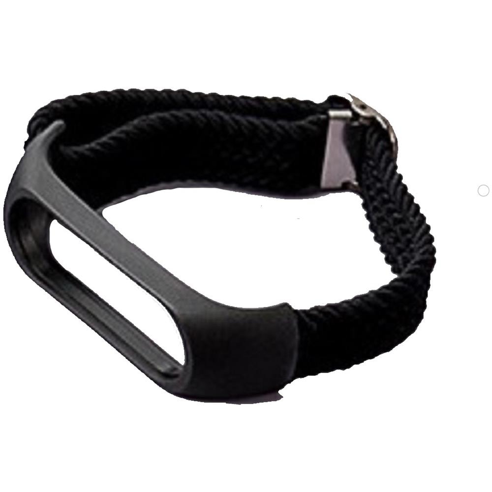 Cinturino Per Orologio In Nylon Per Xiaomi Mi Band 3/4/5/6/7/nfc Black - Foto 4