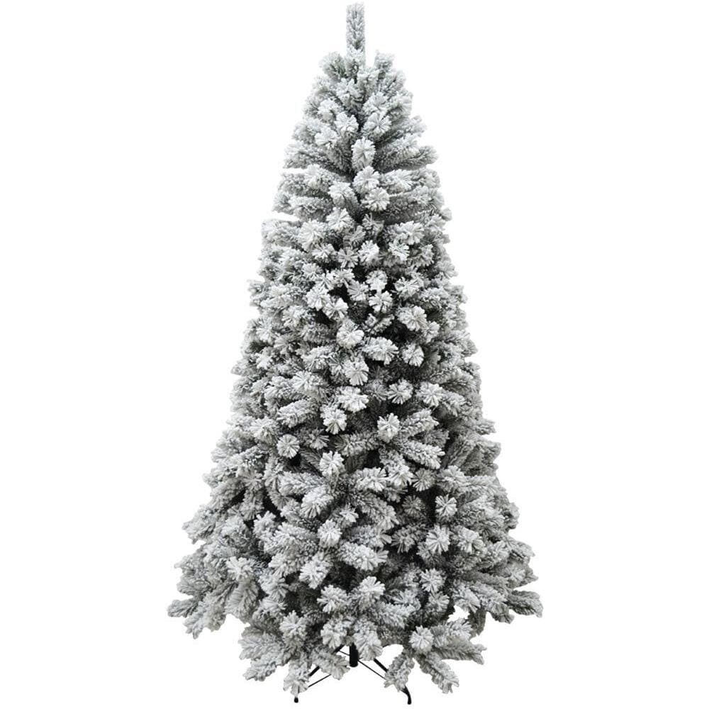 Albero Di Natale Innevato Royal 210cm 1000 Rami Super Folto Effetto Neve Reale - Foto 2