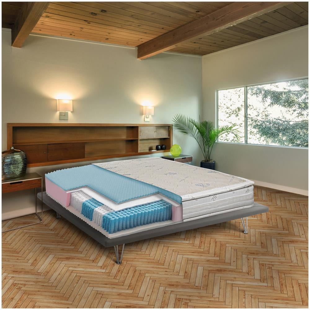 Materasso Singolo Lena, Materasso In Memory E Molle Insacchettate E Ioni D'argento, 100% Made In Italy, Anti Acaro E Anallergico, Cm 80x190h37 - Foto 1