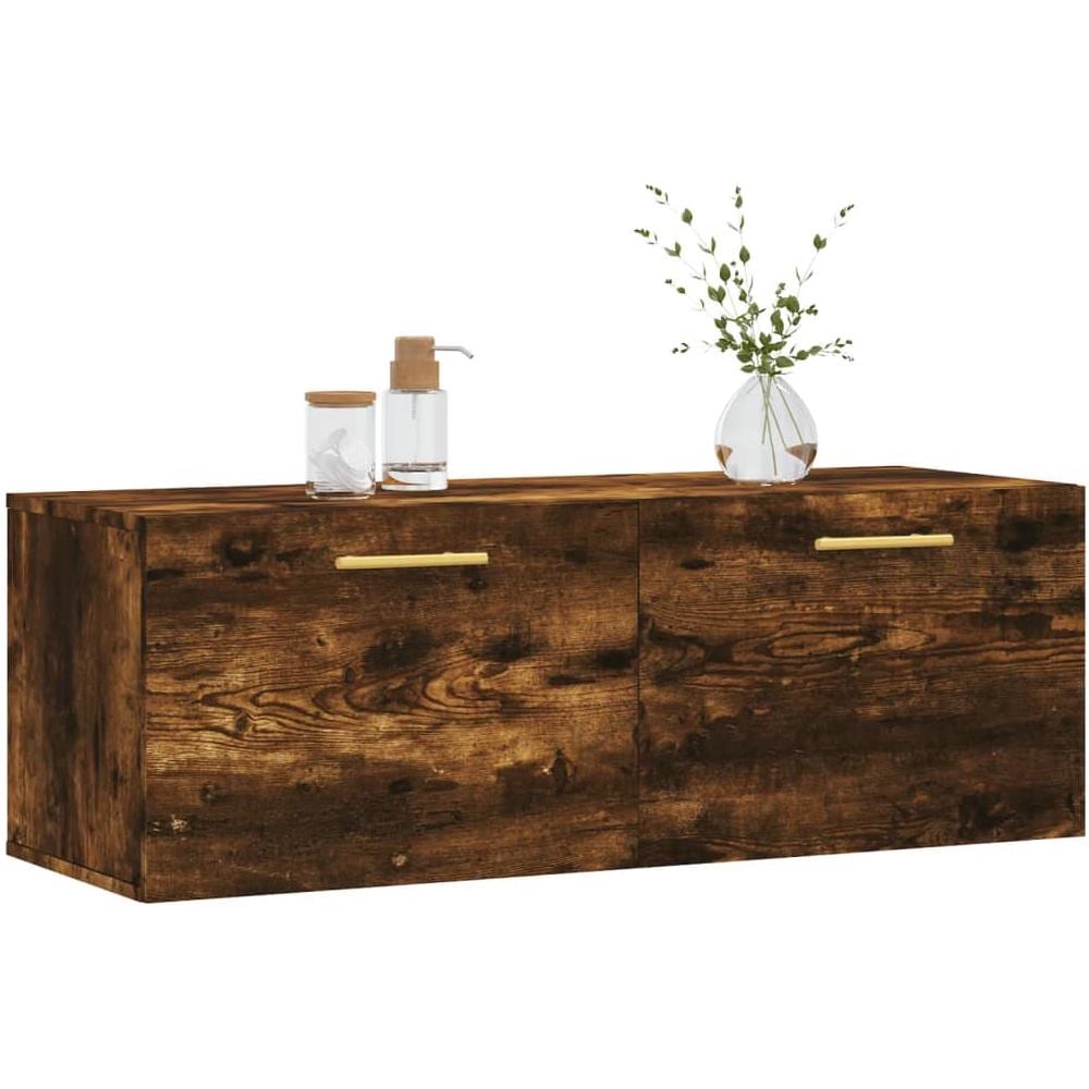 Mobile A Parete Rovere Fumo 100x36,5x35 Cm In Legno Multistrato - Foto 3