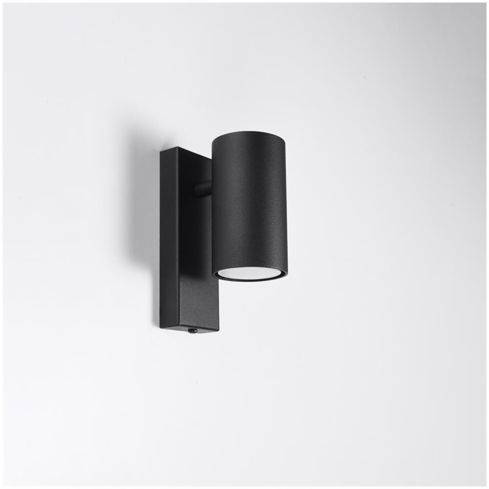 Lampada Da Parete Utti Nero Sl. 1077 - Moderno Lampade Da Parete Nero 15x6x10 Cm - Foto 2